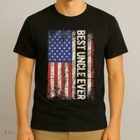 Best Uncle Ever Us American Flag For Uncle T-Shirt thumb 3