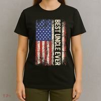 Best Uncle Ever Us American Flag For Uncle T-Shirt thumb 4