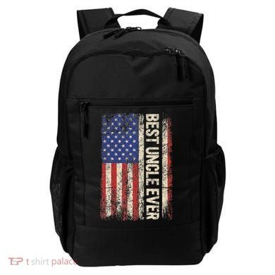 Best Uncle Ever Us American Flag For Uncle Backpack