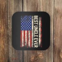 Best Uncle Ever Us American Flag For Uncle Coaster thumb 0