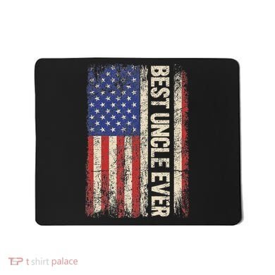 Best Uncle Ever Us American Flag For Uncle Mousepad