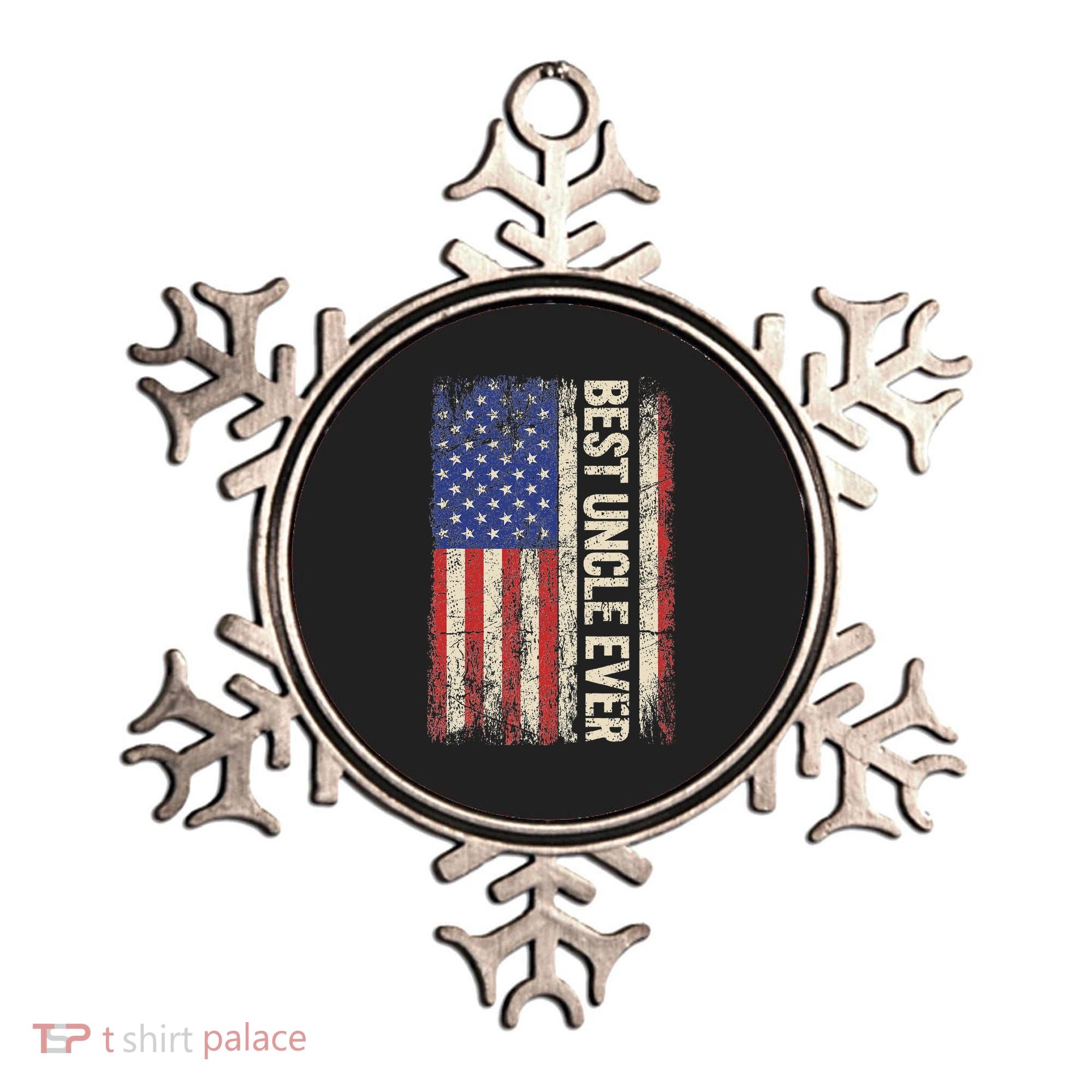 Best Uncle Ever Us American Flag For Uncle Ornament