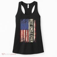 Best Uncle Ever Us American Flag For Uncle Women's Tank Top thumb 0