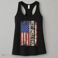 Best Uncle Ever Us American Flag For Uncle Women's Tank Top thumb 3