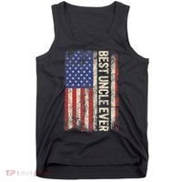 Best Uncle Ever Us American Flag For Uncle Tank Top thumb 0