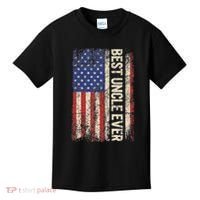 Best Uncle Ever Us American Flag For Uncle Kids T-Shirt thumb 0