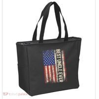 Best Uncle Ever Us American Flag For Uncle Tote Bag thumb 2