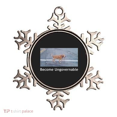 Become Ungovernable Funny Dog Meme Ornament