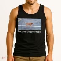 Become Ungovernable Funny Dog Meme Tank Top thumb 3
