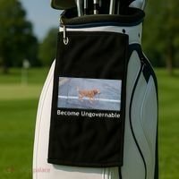 Become Ungovernable Funny Dog Meme Golf Towel thumb 2