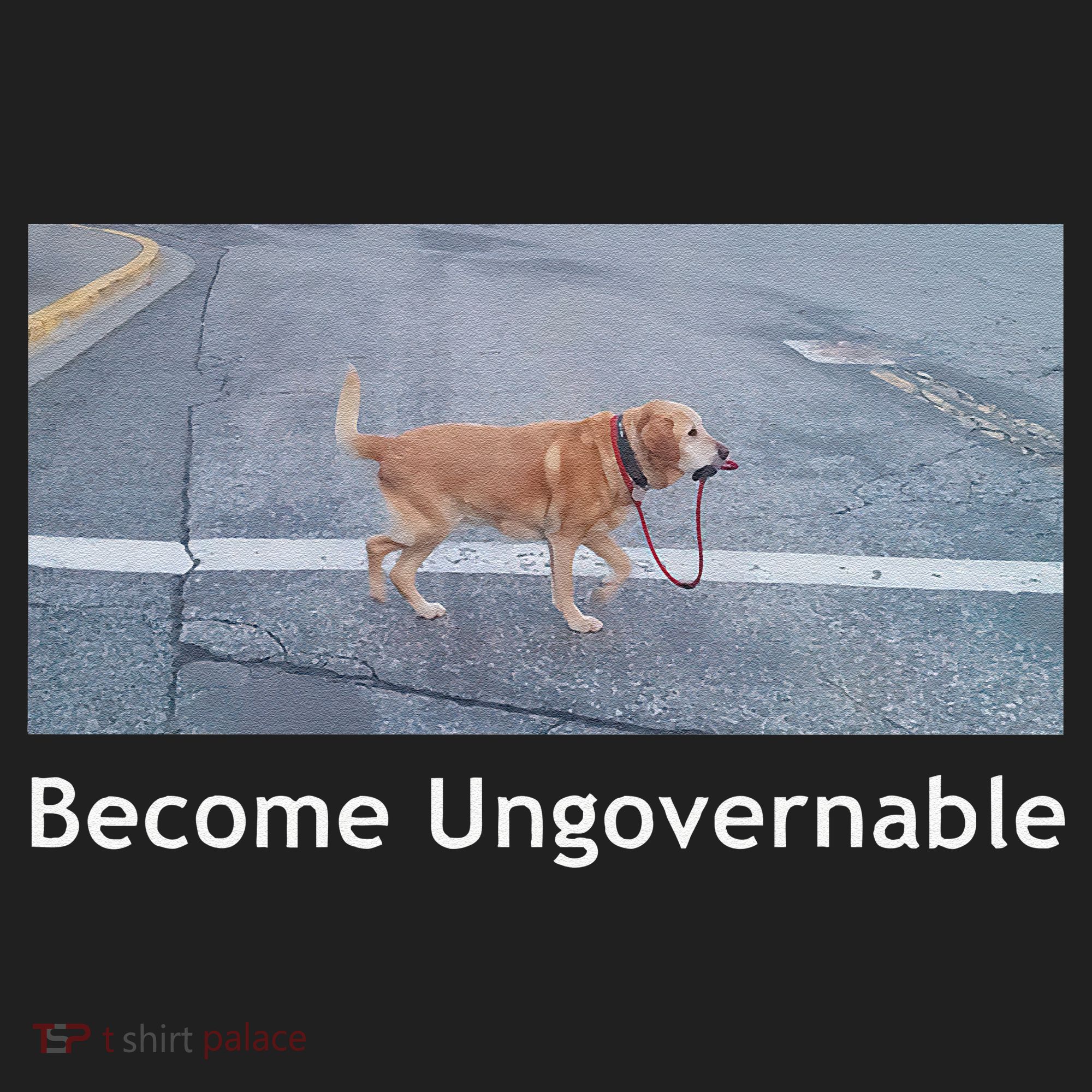 Become Ungovernable Funny Dog Meme Golf Towel