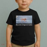 Become Ungovernable Funny Dog Meme Toddler T-Shirt thumb 2