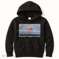 Become Ungovernable Funny Dog Meme Kids Hoodie thumb 0