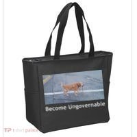 Become Ungovernable Funny Dog Meme Tote Bag thumb 2