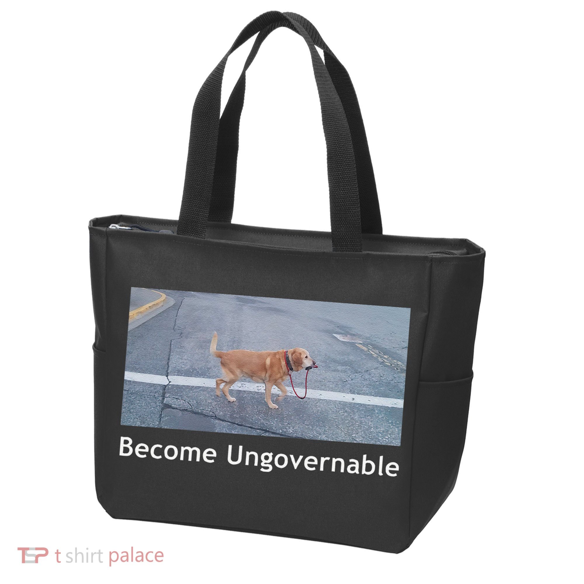 Become Ungovernable Funny Dog Meme Tote Bag
