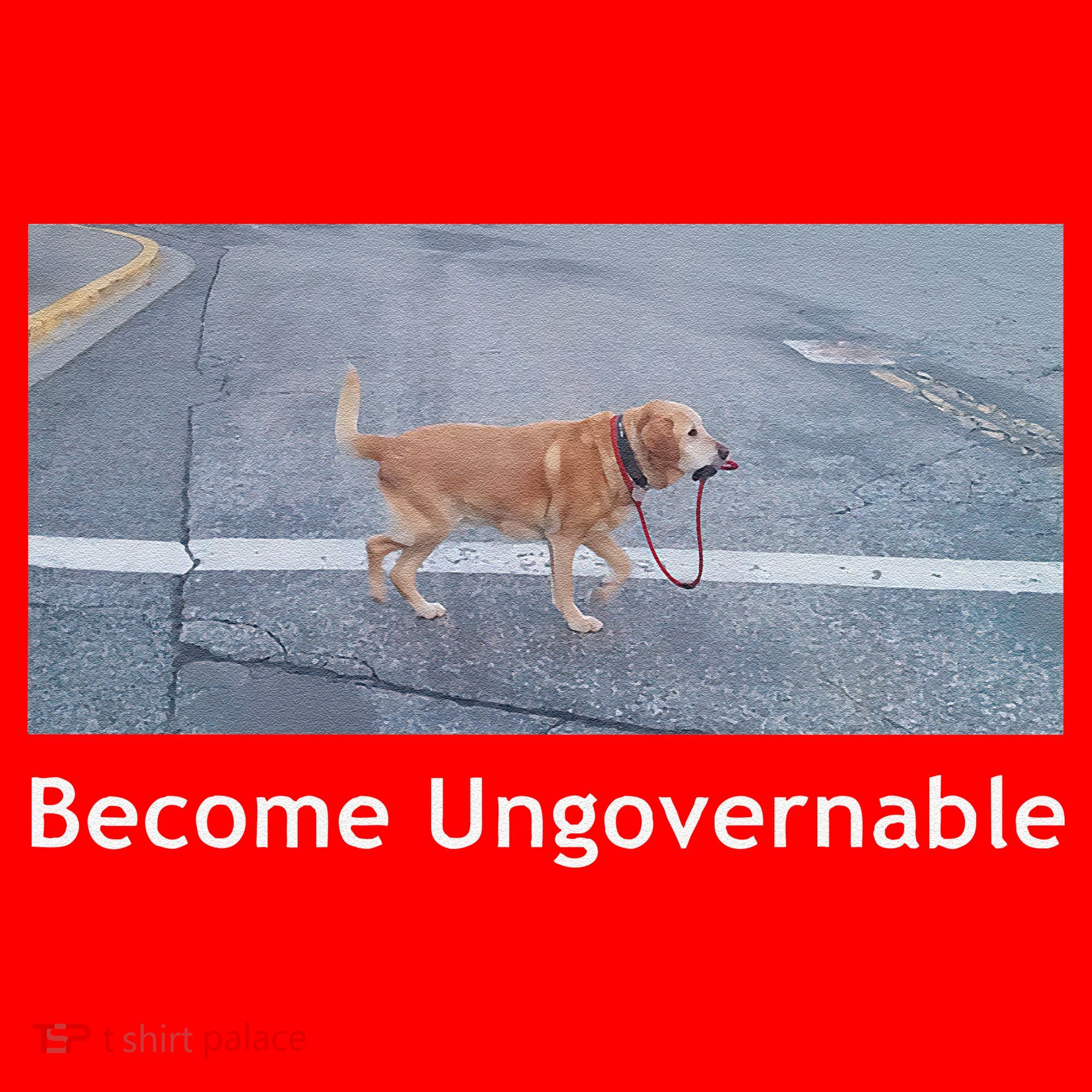 Become Ungovernable Funny Dog Meme Santa Hat