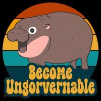 Become Ungovernable Funny Hippo Backpack thumb 2