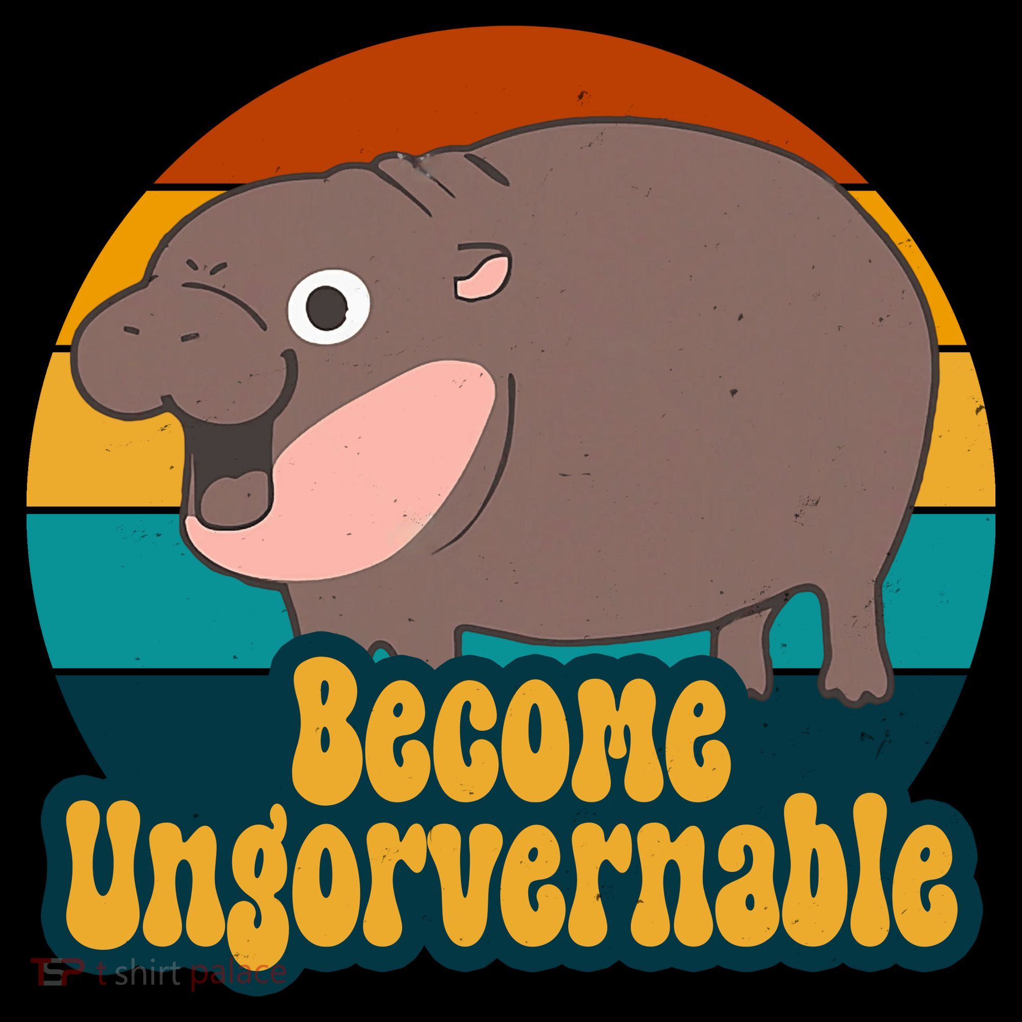 Become Ungovernable Funny Hippo Backpack