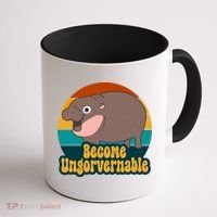 Become Ungovernable Funny Hippo Coffee Mug thumb 1