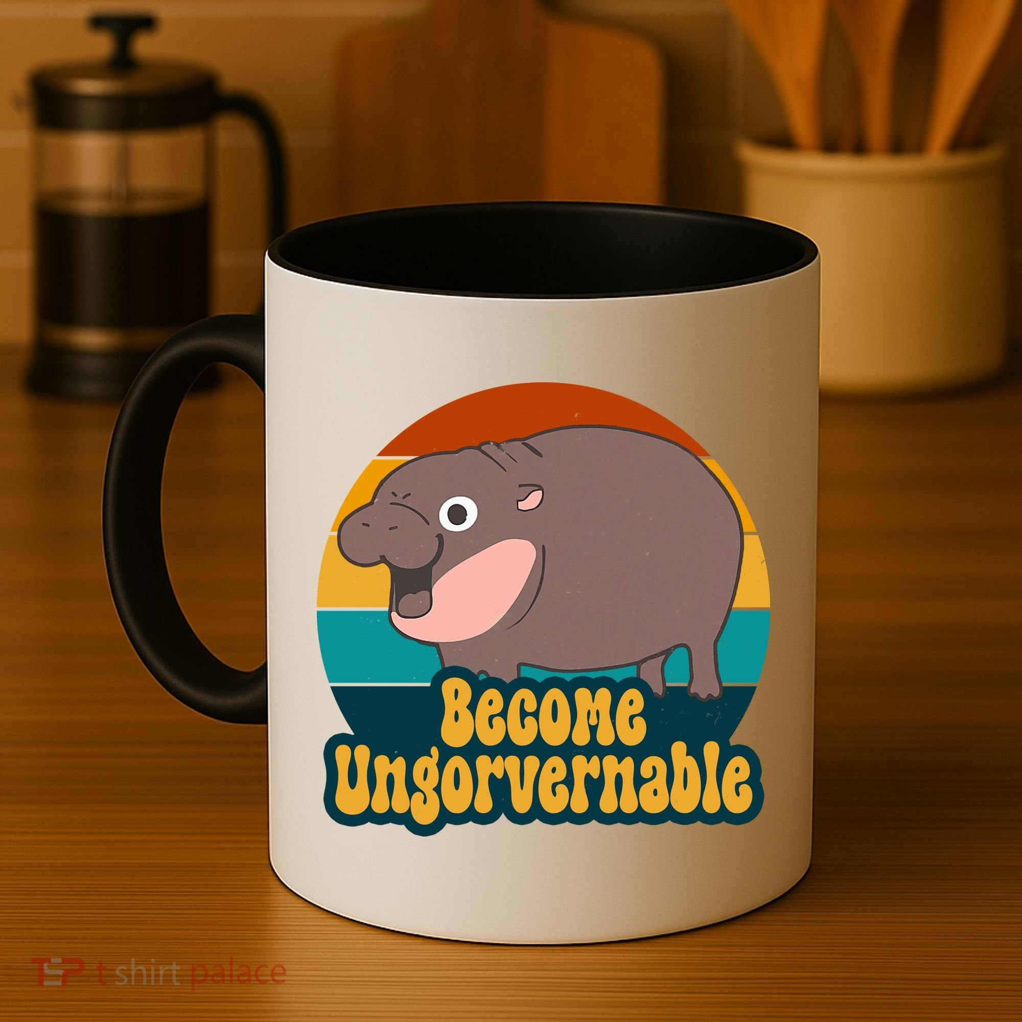 Become Ungovernable Funny Hippo Coffee Mug