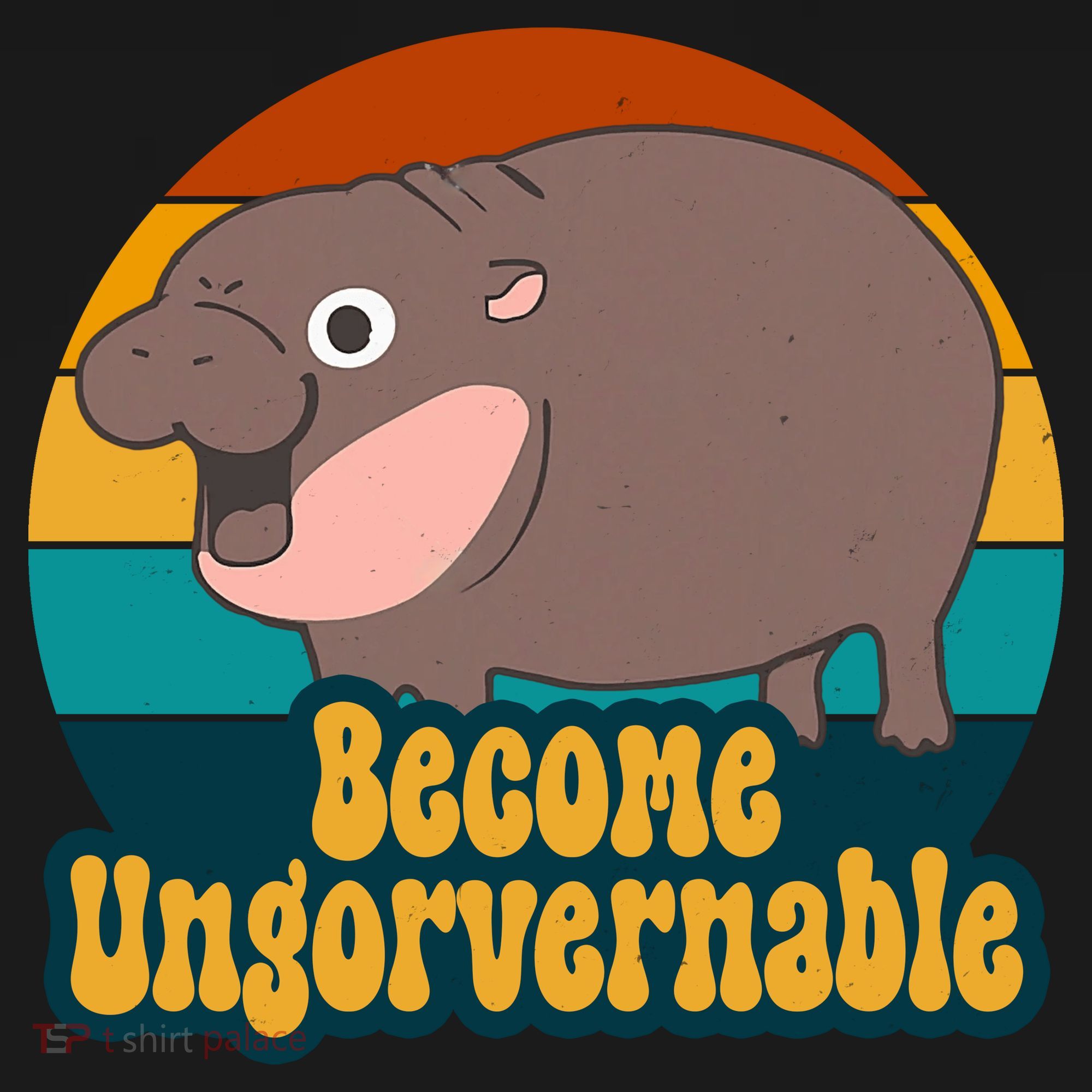 Become Ungovernable Funny Hippo Ornament