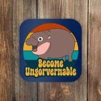 Become Ungovernable Funny Hippo Coaster thumb 0