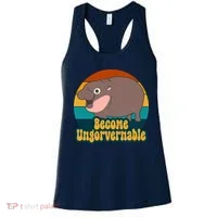 Become Ungovernable Funny Hippo Women's Tank Top thumb 0