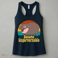 Become Ungovernable Funny Hippo Women's Tank Top thumb 3
