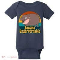 Become Ungovernable Funny Hippo Baby Bodysuit thumb 0