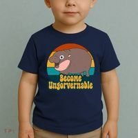 Become Ungovernable Funny Hippo Toddler T-Shirt thumb 2