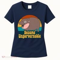 Become Ungovernable Funny Hippo Women's T-Shirt thumb 0