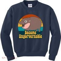 Become Ungovernable Funny Hippo Kids Sweatshirt thumb 0