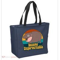 Become Ungovernable Funny Hippo Tote Bag thumb 2