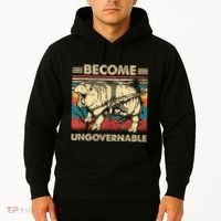 Become Ungovernable Funny Moodeng Cute Baby Hippo Meme Hoodie thumb 2