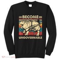 Become Ungovernable Funny Moodeng Cute Baby Hippo Meme Sweatshirt thumb 0