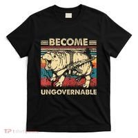 Become Ungovernable Funny Moodeng Cute Baby Hippo Meme T-Shirt thumb 0