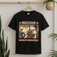 Become Ungovernable Funny Moodeng Cute Baby Hippo Meme T-Shirt thumb 2