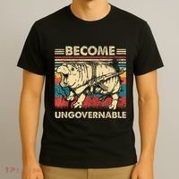 Become Ungovernable Funny Moodeng Cute Baby Hippo Meme T-Shirt thumb 3
