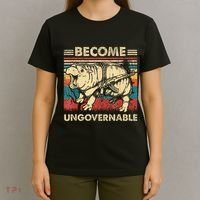 Become Ungovernable Funny Moodeng Cute Baby Hippo Meme T-Shirt thumb 4