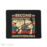 Become Ungovernable Funny Moodeng Cute Baby Hippo Meme Mousepad thumb 0