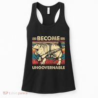 Become Ungovernable Funny Moodeng Cute Baby Hippo Meme Women's Tank Top thumb 0