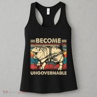 Become Ungovernable Funny Moodeng Cute Baby Hippo Meme Women's Tank Top thumb 3