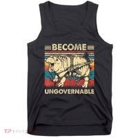 Become Ungovernable Funny Moodeng Cute Baby Hippo Meme Tank Top thumb 0