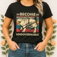 Become Ungovernable Funny Moodeng Cute Baby Hippo Meme Women's T-Shirt thumb 2