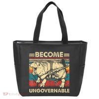 Become Ungovernable Funny Moodeng Cute Baby Hippo Meme Tote Bag thumb 0
