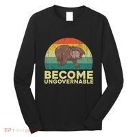 Become Ungovernable Funny Baby Hippo Moo Deng Funny Saying Long Sleeve Shirt thumb 0