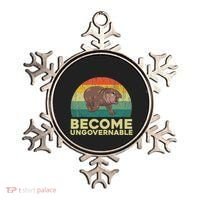 Become Ungovernable Funny Baby Hippo Moo Deng Funny Saying Ornament thumb 0