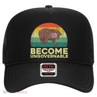 Become Ungovernable Funny Baby Hippo Moo Deng Funny Saying Hat thumb 0
