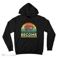 Become Ungovernable Funny Baby Hippo Moo Deng Funny Saying Tall Hoodie thumb 0