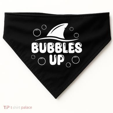 Bubbles Up funny Shark Bubbles Up  USA-Made Doggie Bandana